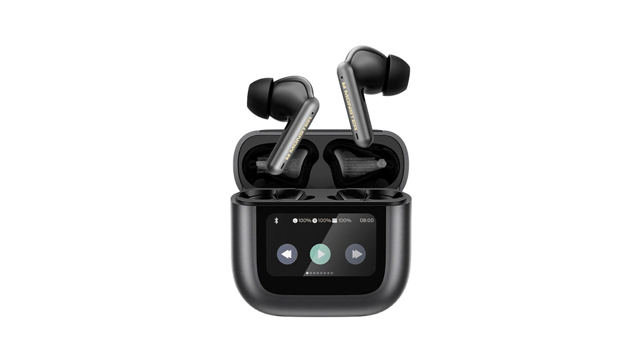 Monster TH300: Tai Nghe True Wireless Màn Hình Cảm Ứng Thông Minh, Chất Âm Bass Mạnh Mẽ